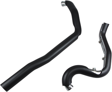 COBRA True Dual Headpipes - Black - '07-'08 FL 6251RB