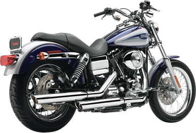 COBRA Slashcut Mufflers - Chrome - '95-'17 FXD 6005