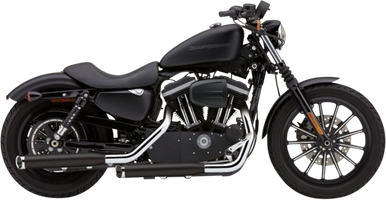 COBRA 3" Slashcut Mufflers for XL - Black 6031RB