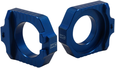 WORKS CONNECTION Elite Axle Block Kit - Blue 17-250