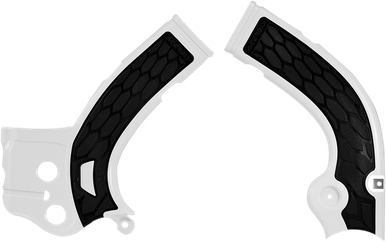 ACERBIS X-Grip Frame Guards - Silver/Black - KXF 2374271015