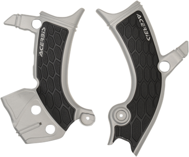 ACERBIS X-Grip Frame Guards - Silver/Black - YZF/WRF 2689411015