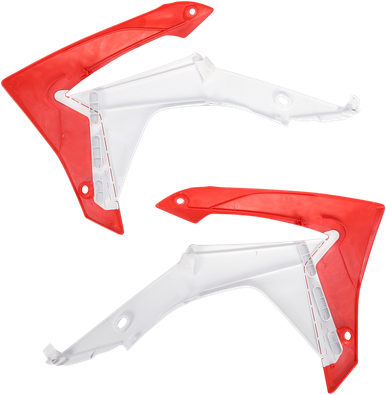 ACERBIS Radiator Shrouds - White/Red - CRF 2314371030