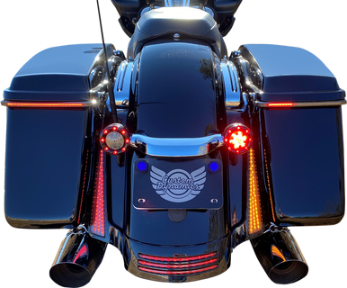 CUSTOM DYNAMICS Panel Lights - Chrome - Smoke Lens CD-FASCIADCBCMC
