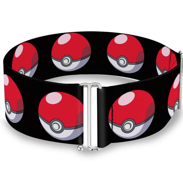 Cinch Waist Belt - Poke Ball Repeat Black - ONE SIZE