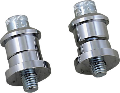 BILTWELL Riser Bushings - Solid - Chrome 6908-105