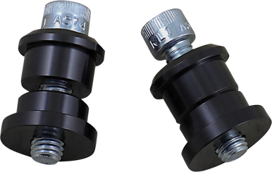 BILTWELL Riser Bushings - Solid - Black 6908-201