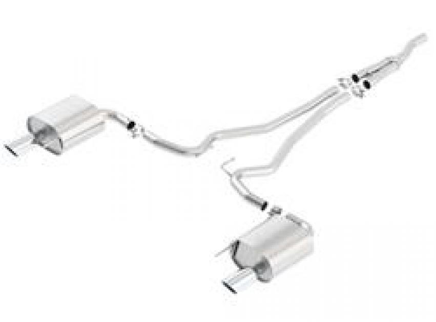 Mustang EcoBoost Cat-Back™ Exhaust ATAK, 2015-2018