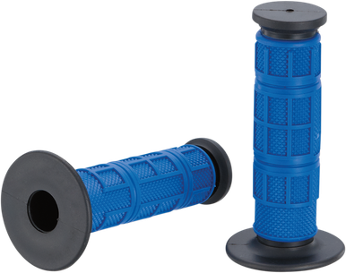MOOSE RACING Grips - Qualifier - Full Waffle - Blue MG-11-UBM