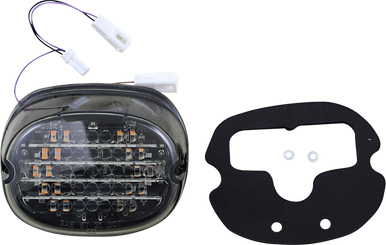 CUSTOM DYNAMICS Taillight w/ Integrated Turn Signal - No Window - Smoke Lens CD-INT-TL-NW-S