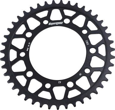 SUPERSPROX Sprocket - Rear - Black - 43 Tooth RFE-1303-43-BLK