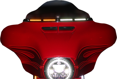 CUSTOM DYNAMICS Windshield Trim - Chrome CD-WT2-05-C