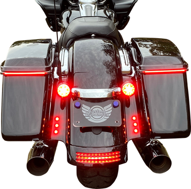 CUSTOM DYNAMICS LED Lights - Red - Black CD-BOLT-R2-B