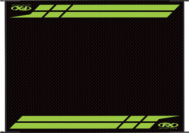 FACTORY EFFEX RV Mat - Black/Green - Kawasaki 22-45130