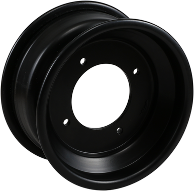 AMS Rolled-Lip Spun Wheel - Front - Black - 10x5 - 4/144 - 3+2 261RL105144B3