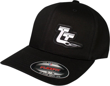 THROTTLE THREADS Curved Bill Hat - Small/Medium TT446H51BKSM