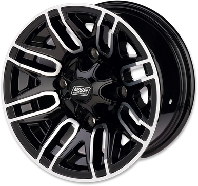MOOSE UTILITY 112X Wheel - Front - 12x7 - 4/136 - 4+3 - Black 112M127136GBMF4