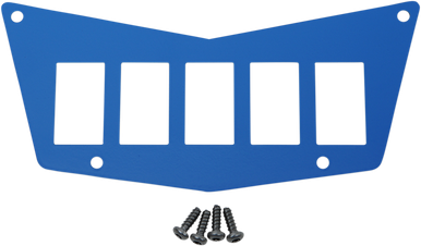 MOOSE UTILITY Dash Plate - Blue - 5 Switch - RZR 100-4382-PU