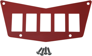 MOOSE UTILITY Dash Plate - Red - 5 Switch - RZR 100-4383-PU