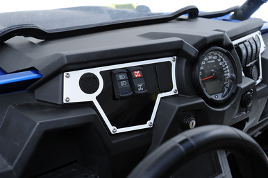 MOOSE UTILITY Large Dash Plate - Left - White - RZR 100-4361-PU
