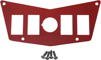 MOOSE UTILITY Dash Plate - Red - 4 Switch - RZR 100-4393-PU