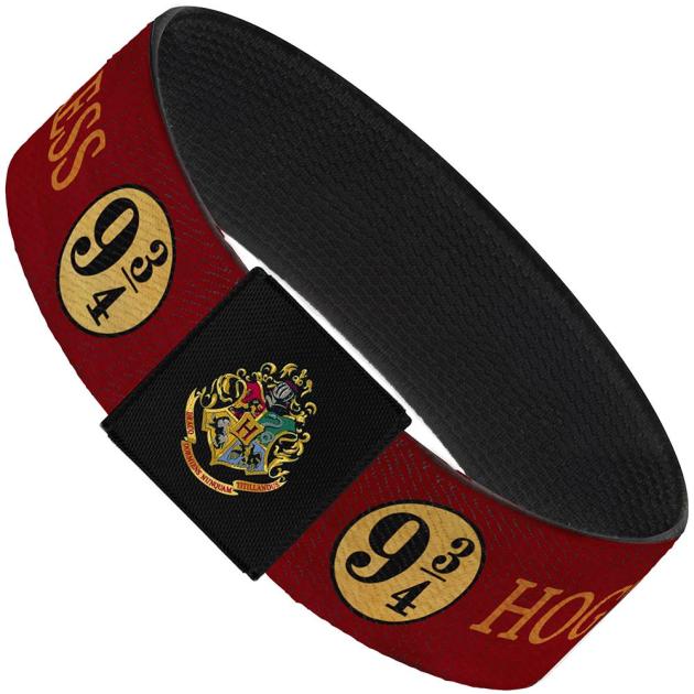 Elastic Bracelet - 1.0" - HOGWARTS EXPRESS 9¾ Burgundy/Gold