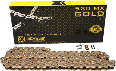 PROX 520 MX Chain - Gold - 120 Link 07.RC520120CG