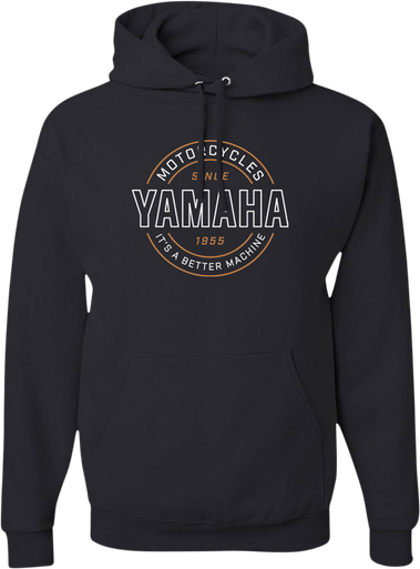 YAMAHA APPAREL Yamaha Better Machine Hoodie - Black - XL NP21S-M1972-XL