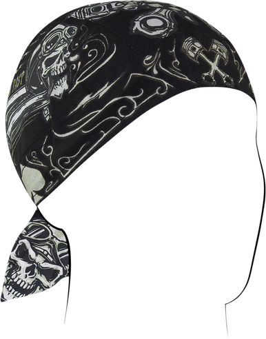 ZAN HEADGEAR Flydanna‚Â Cotton - Biker Skull Z712