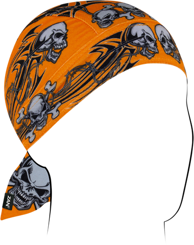 ZAN HEADGEAR SportFlex‚Â Flydanna‚Â - Orange Tribal Skull ZL669