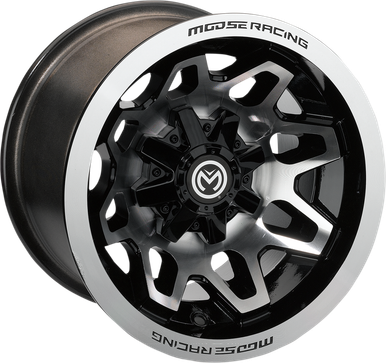 MOOSE UTILITY 416X Wheel - Front/Rear - Machined Black - 12x7 - 4/156 - 4+3 416M127156GBMF4