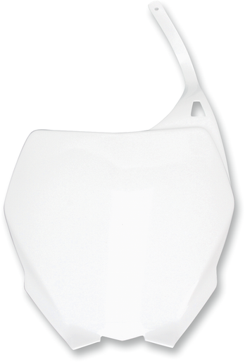 UFO Front Number Plate - White - Yamaha YA03880-046