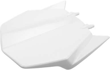 UFO Front Number Plate - White - Husqvarna HU03343-041