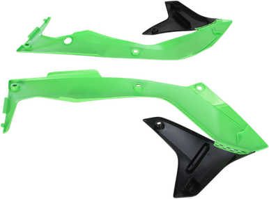 UFO Radiator Shroud - Black/Green - KXF 450 KA04736-999
