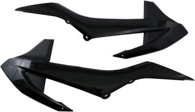 UFO Radiator Shrouds - Black - 85 SX KT04085-001