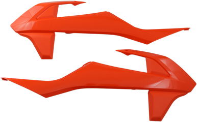 UFO Radiator Shrouds - Orange - 85 SX KT04085-127