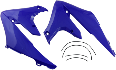 UFO Radiator Shrouds - Blue - YZF YA04858-089