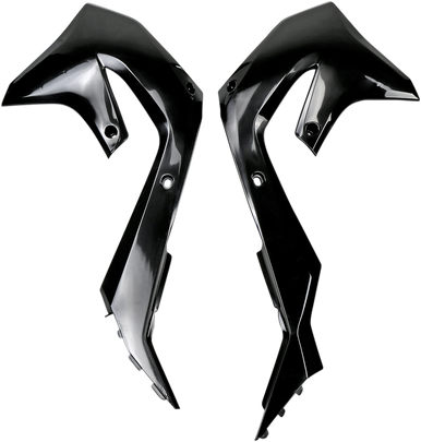 UFO Radiator Shroud - Black - KXF KA04751001