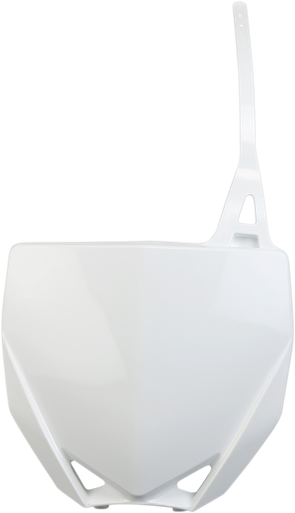 UFO Front Number Plate - White - Yamaha YA04869046