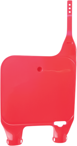 UFO Front Number Plate- Fluorescent Red - Honda HO02629067
