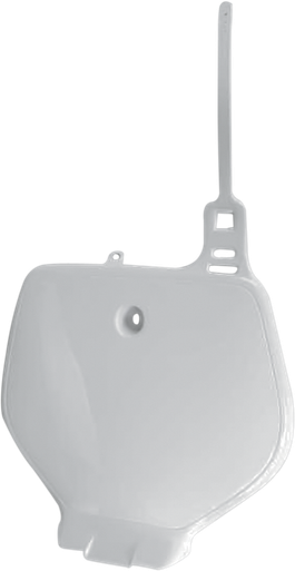 UFO Front Number Plate - White - Yamaha YA02853046