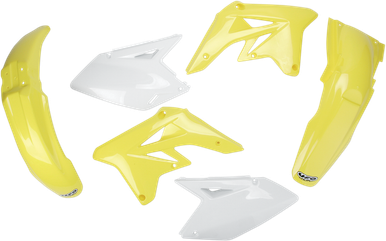 UFO Replacement Body Kit - OEM Yellow/White - RMZ250 SUKIT407-999