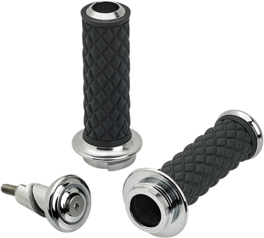 BILTWELL Grips - Alumicore - TBW - Chrome 6605-105-01
