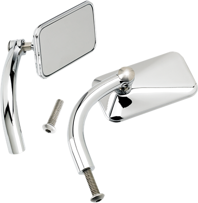 BILTWELL Rectangular Mirrors - Chrome 6502-200-502