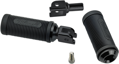 BILTWELL Norman Foot Pegs - Black - Softail 7004-204-03