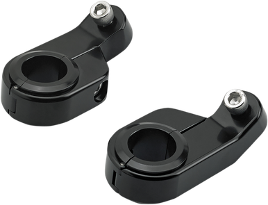 BILTWELL O/S Speed Clamps - Black Electroplated - Angled 6903-201