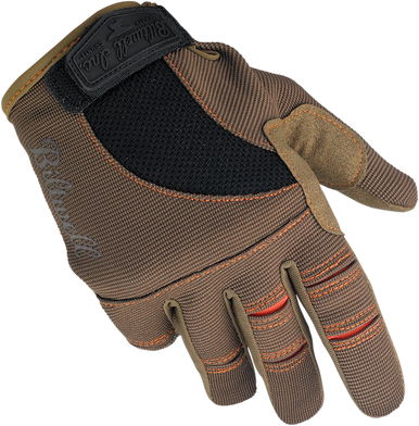 BILTWELL Moto Gloves - Brown/Orange - Medium 1501-0206-003
