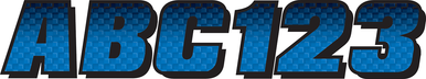 HARDLINE I.D. Sticker Kit - 300 Series - Blue Gradation BLBKG300