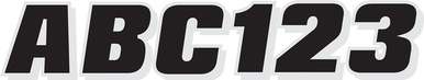 HARDLINE I.D. Sticker Kit - 320 Series - Black/Silver BLKSI320