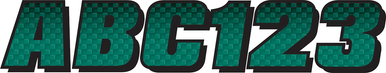 HARDLINE I.D. Sticker Kit - 300 Series - Teal Gradation TEBKG300